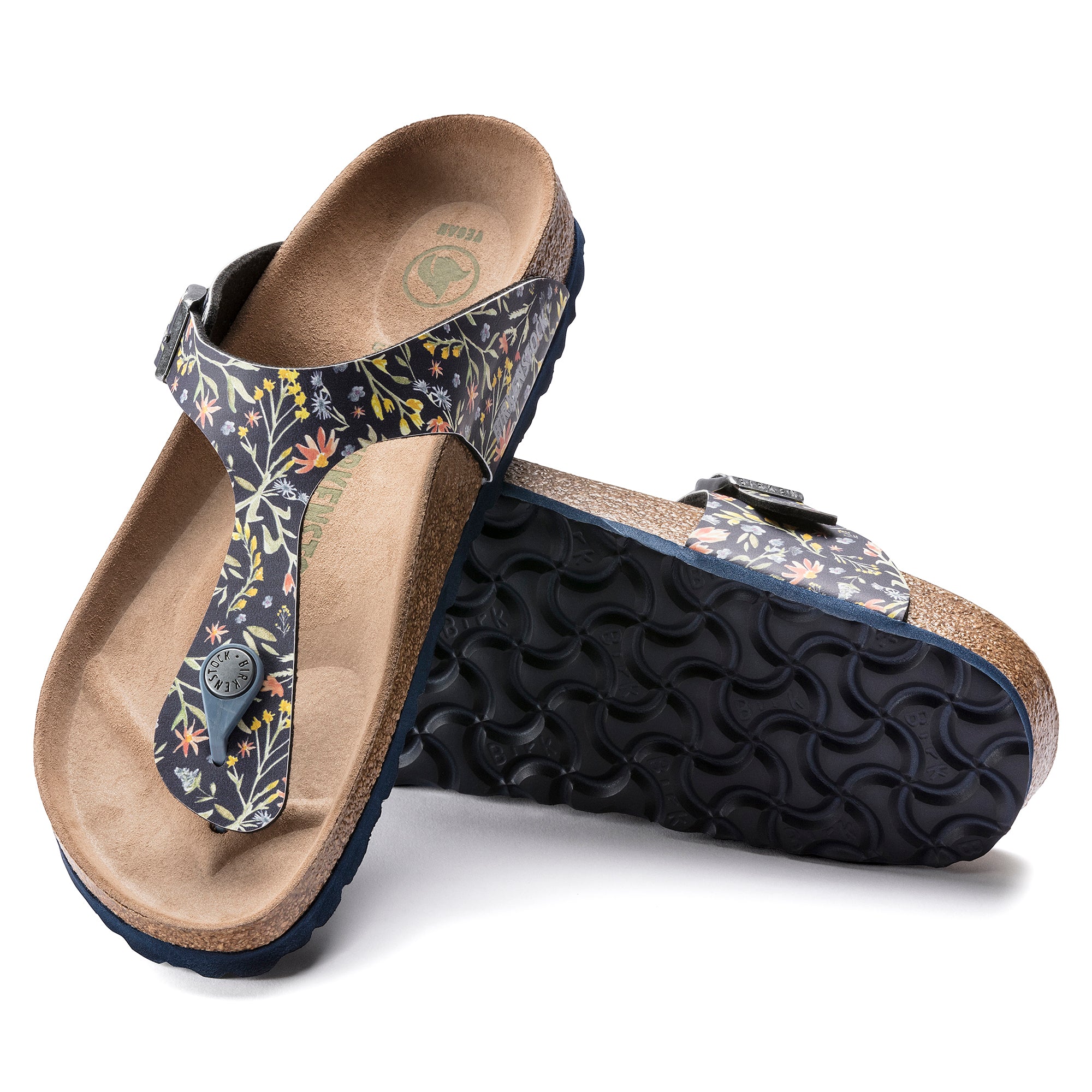 Gizeh Vegan Birko-Flor Watercolor Navy – Mackinac Birkenstock display picture 1