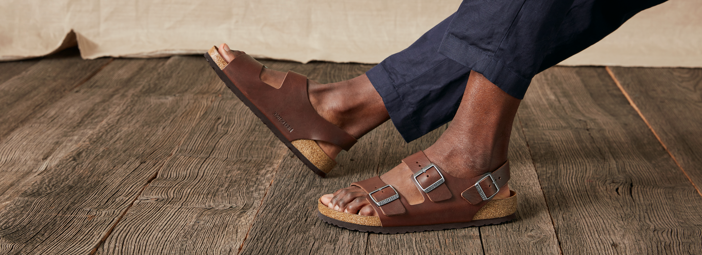Men's Sandals – Tagged Back/Ankle-strap– Mackinac Birkenstock