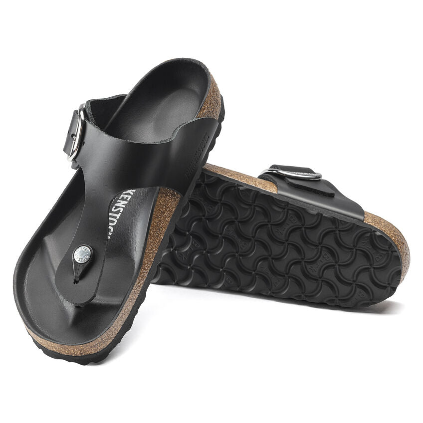 Gizeh Big Buckle Oiled Leather Black