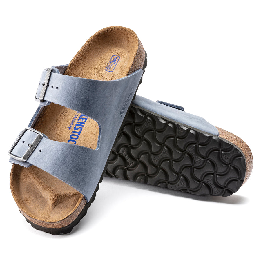 Arizona Dusty Blue Oiled Leather Soft Footbed N