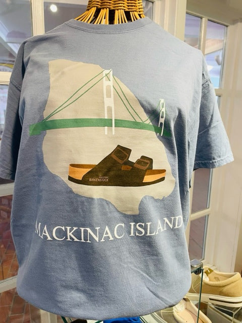 Mackinac Island T-Shirt Green Bridge