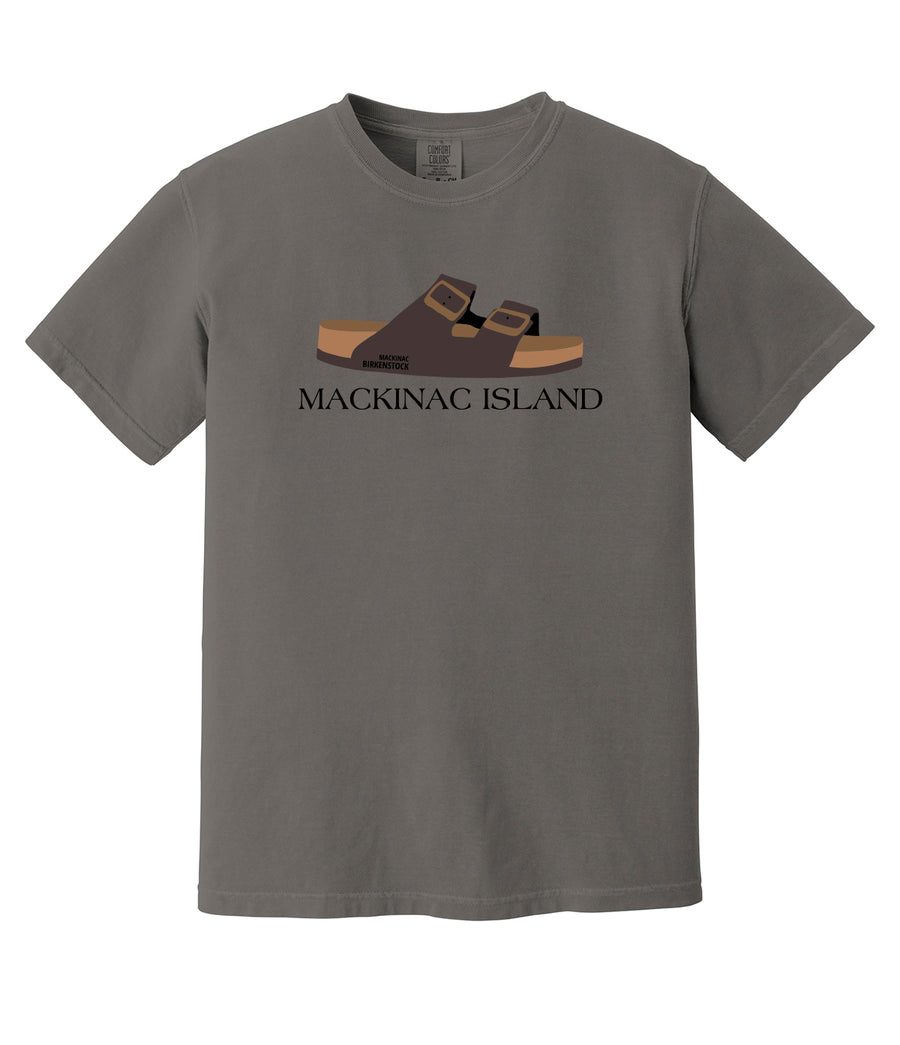 Mackinac Island T-Shirt Gray/Brown Shoe