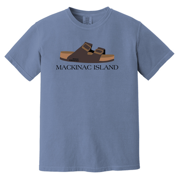 Mackinac Island T-Shirt Denim/Brown Shoe