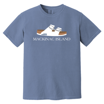 Mackinac Island T-Shirt Blue/White