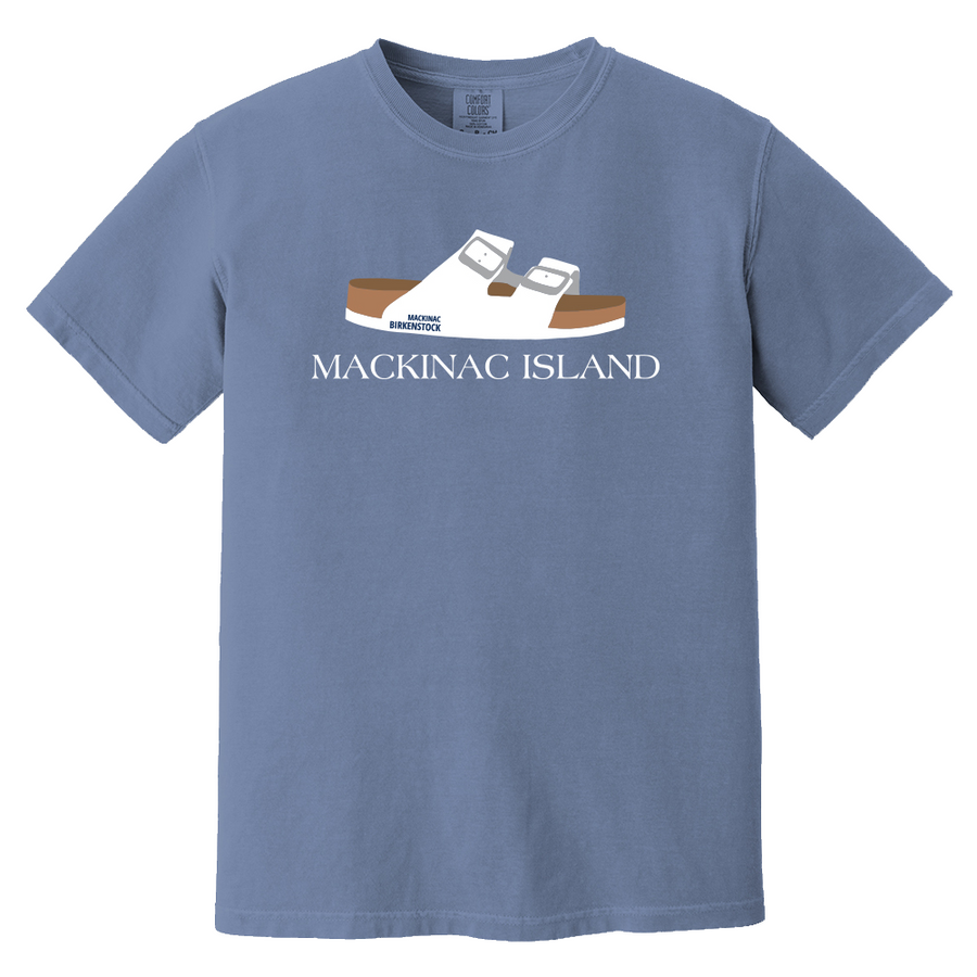 Mackinac Island T-Shirt Blue/White